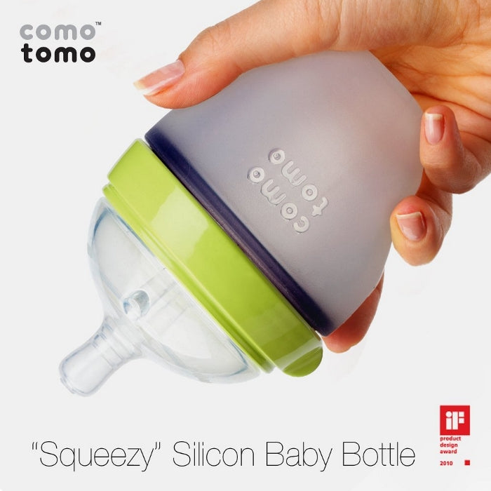 Comotomo Natural Feel Silicone Baby Bottles-Bebehaus