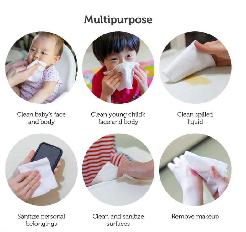 Suzuran Cotton Sheet 80 Pcs (Multipurpose Dry Cotton Wipes)-Bebehaus