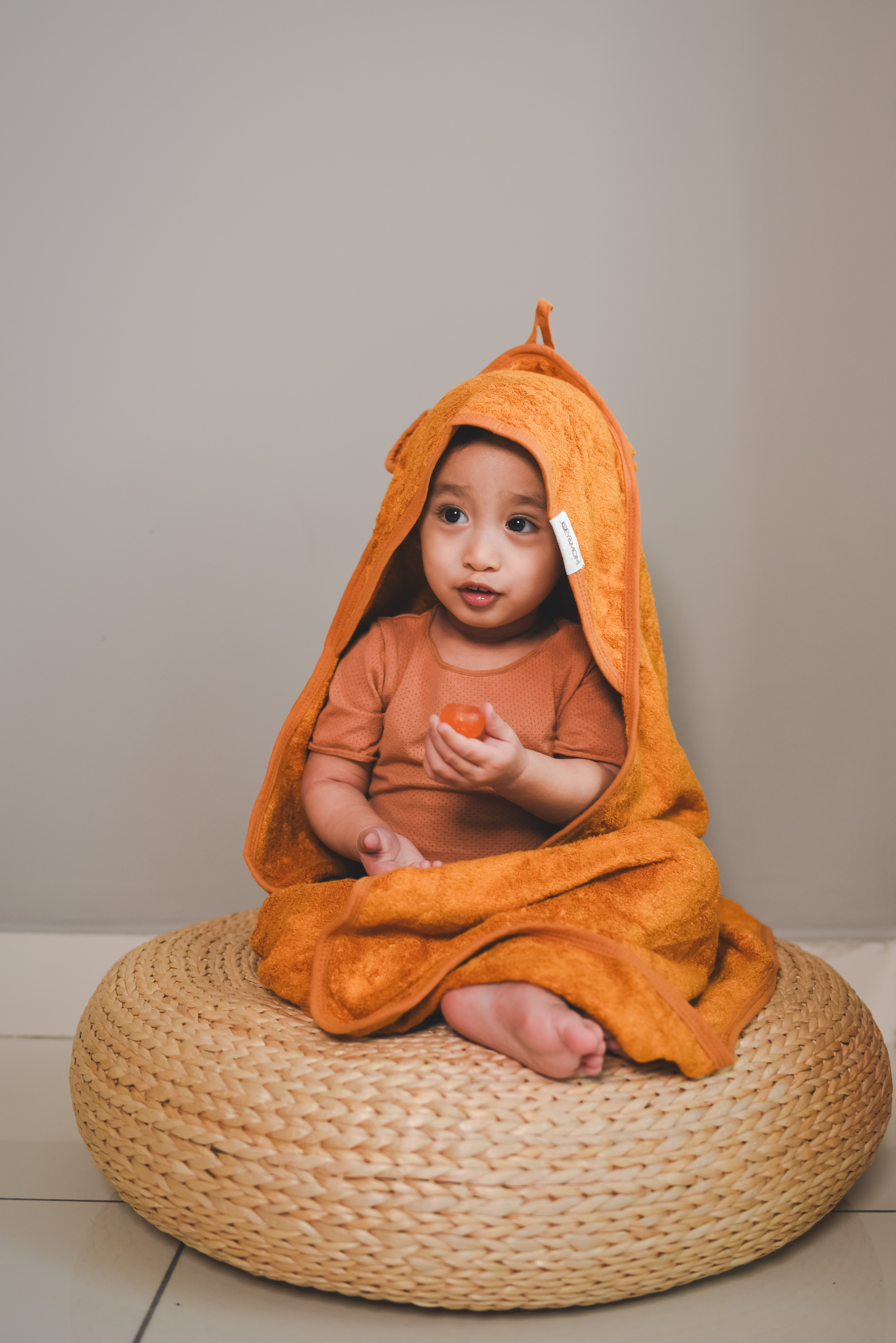 Joey&Mom Hooded Towel Bamboo Cotton-Bebehaus