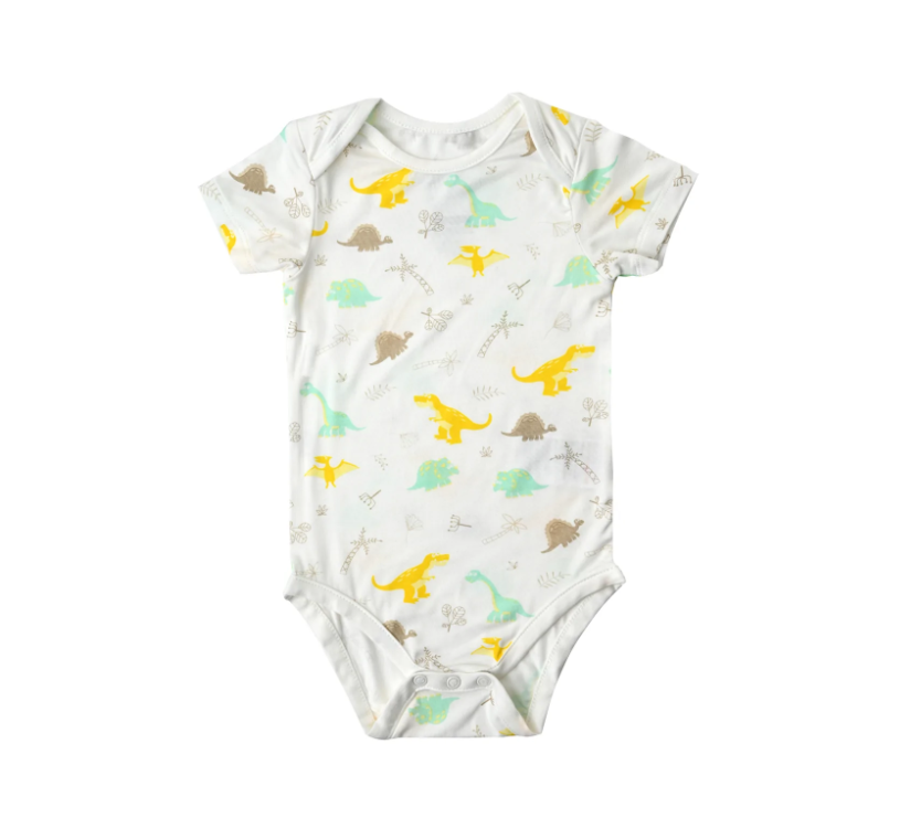 NOTTOOBIG Bamboo Spandex Bodysuits - Dino-Bebehaus
