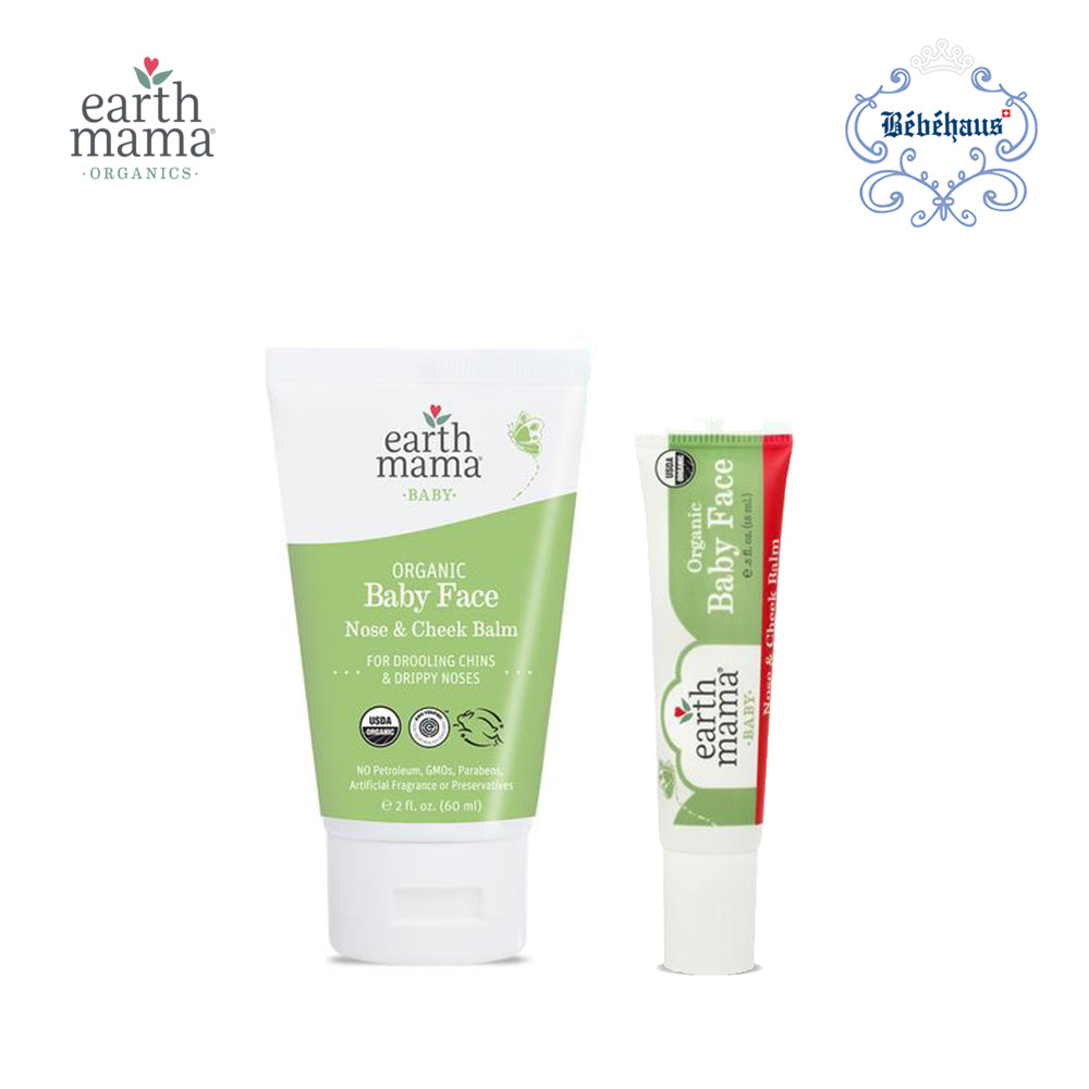 Earth Mama Baby Face Organic Nose & Cheek Balm 60ml/15ml-Bebehaus