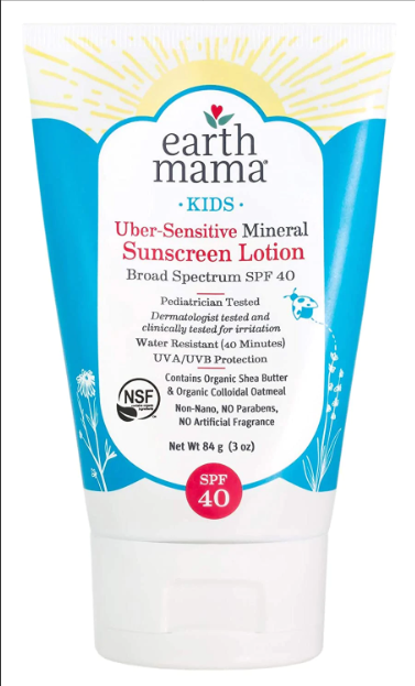 Earth Mama Uber Sensitive Mineral Sunscreen Lotion SPF 40 (84.g)