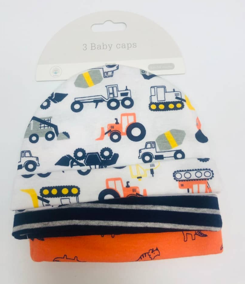 Earth Bebe 3Pcs Baby Caps - Truck - Fravi Sdn Bhd (Bebehaus) 562119-D