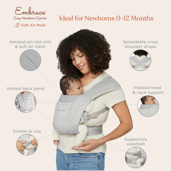 Ergobaby Embrace Soft Air Mesh Baby Carriers Malaysia