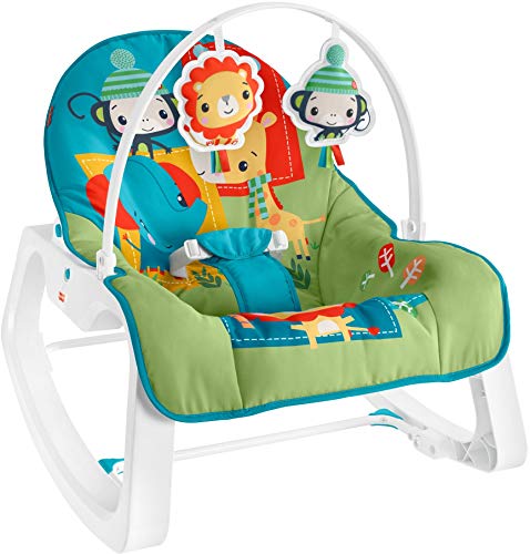 Fisher Price Newborn-to-Toddler Portable Rocker - Colorful Jungle-Bebehaus