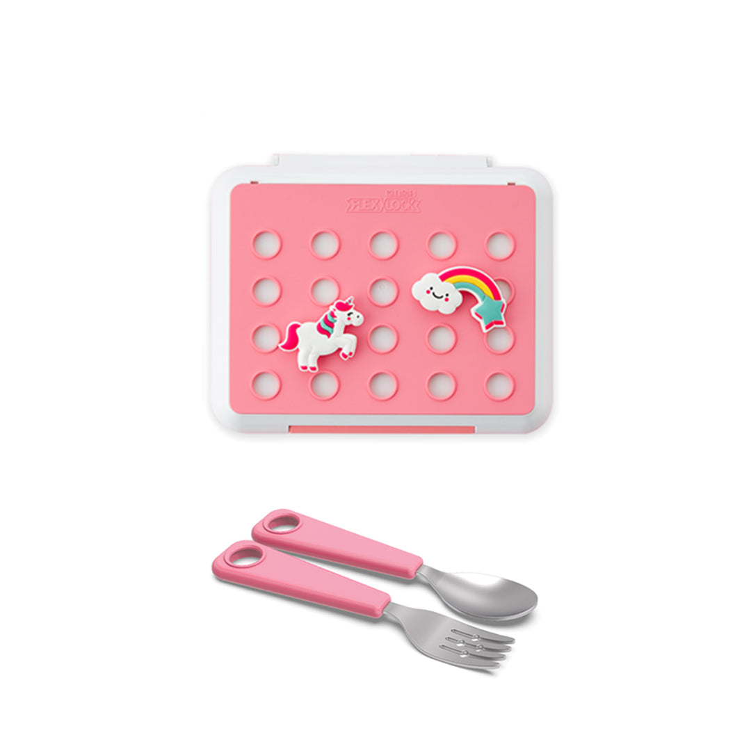 FLEXNLOCK Bundle Set (Lunchbox and Spoon/Fork Set)-Bebehaus