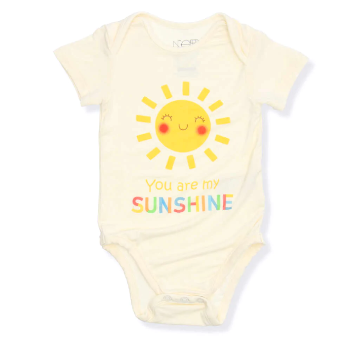 NOTTOOBIG Bamboo Spandex Bodysuits - Happy Weather-Bebehaus