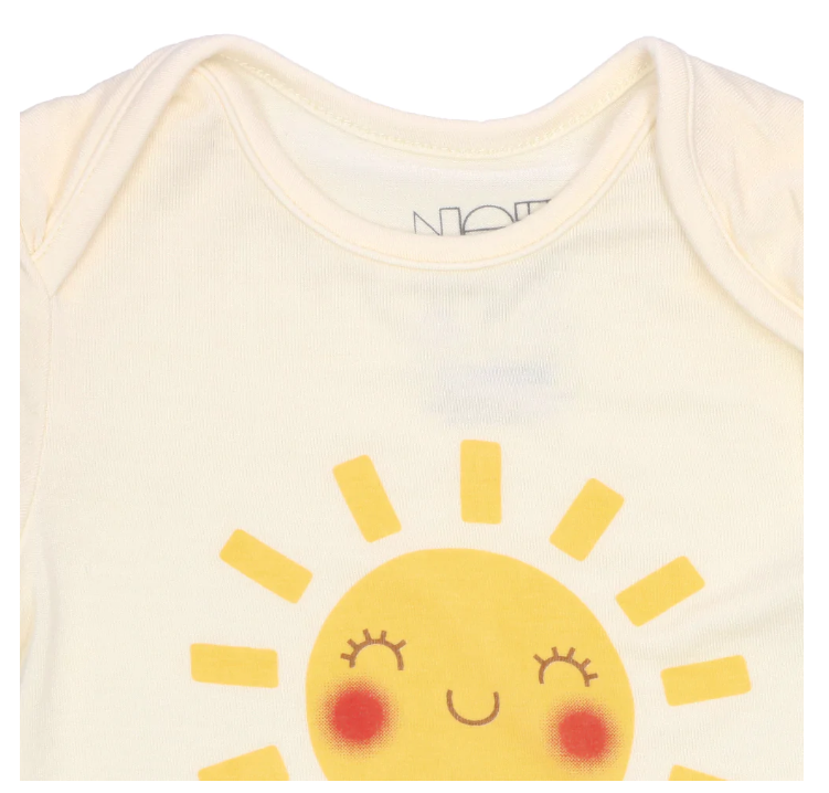 NOTTOOBIG Bamboo Spandex Bodysuits - Happy Weather-Bebehaus