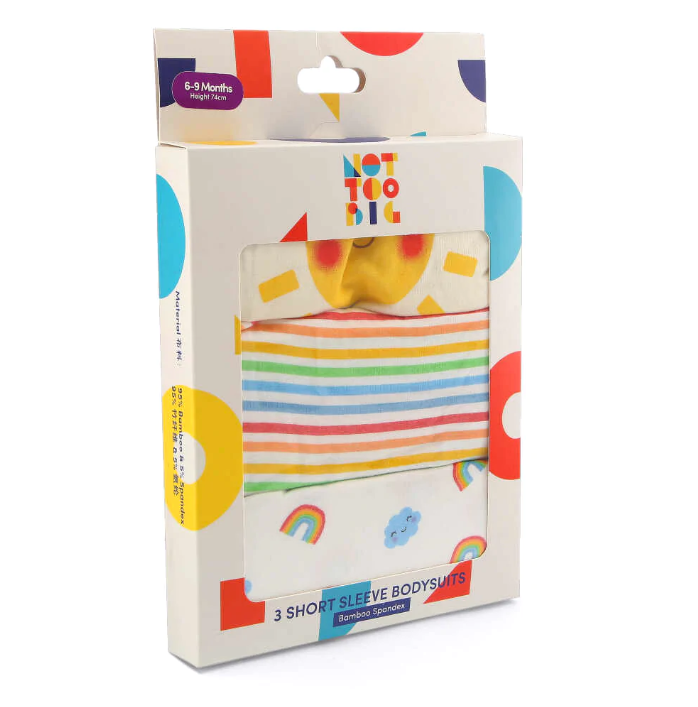 NOTTOOBIG Bamboo Spandex Bodysuits - Happy Weather-Bebehaus