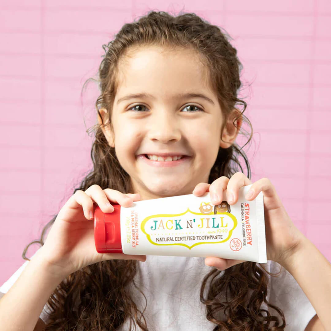 Jack n Jill Natural Toothpaste Organic Strawberry 200g