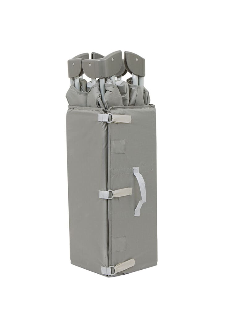 Joie Allura 120 Travel Cot (Grey Flannel)-Bebehaus