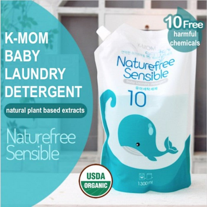 K-MOM Natural Sensible Baby Laundry Detergent 1300ml-Bebehaus