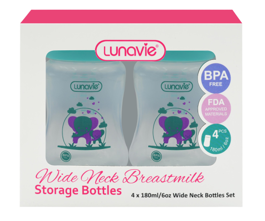 Lunavie Wide Neck Storage Bottle - Green-Bebehaus