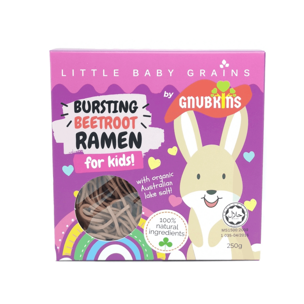 Little Baby Grains Bursting Beetroot Ramen for Kids-Bebehaus