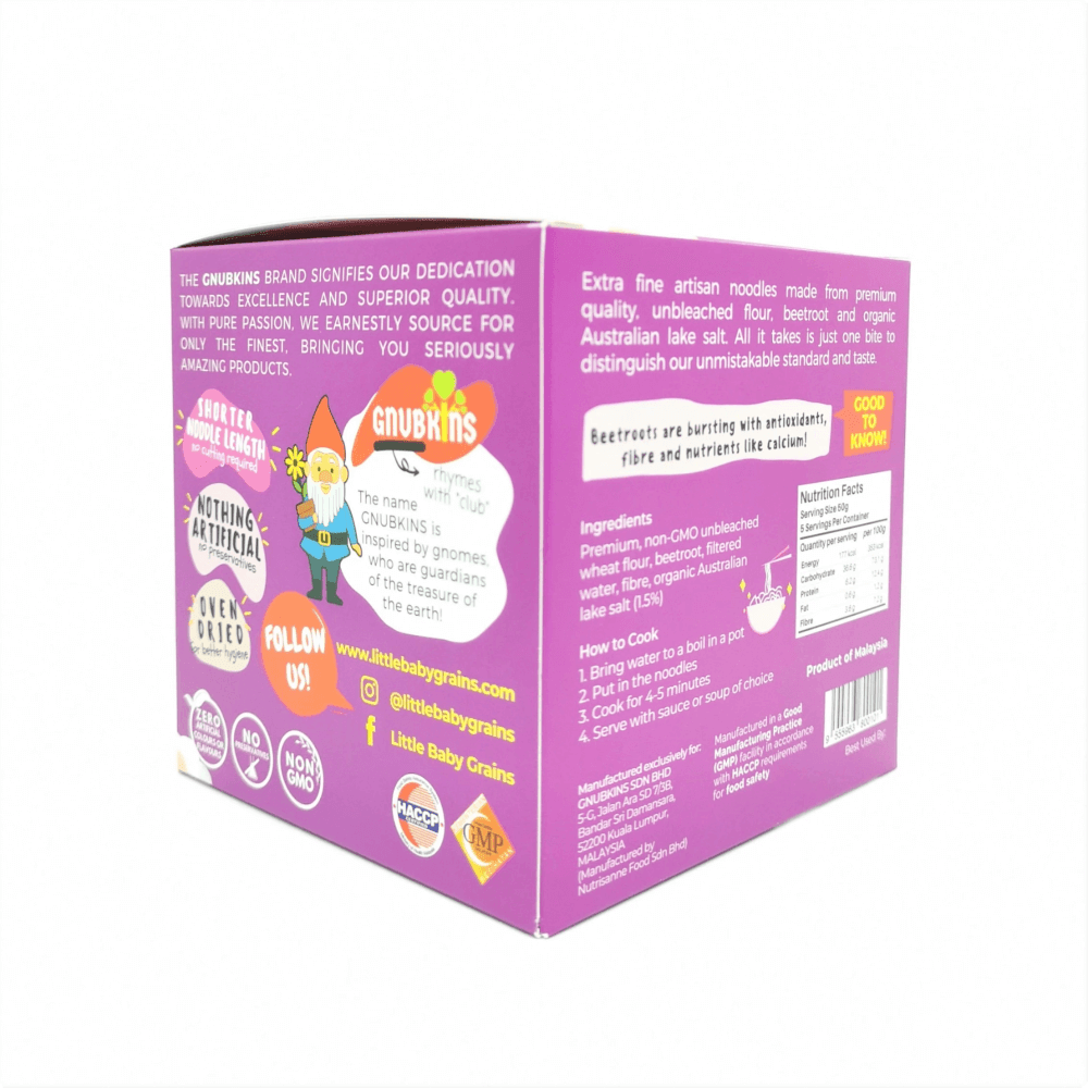 Little Baby Grains Bursting Beetroot Ramen for Kids-Bebehaus