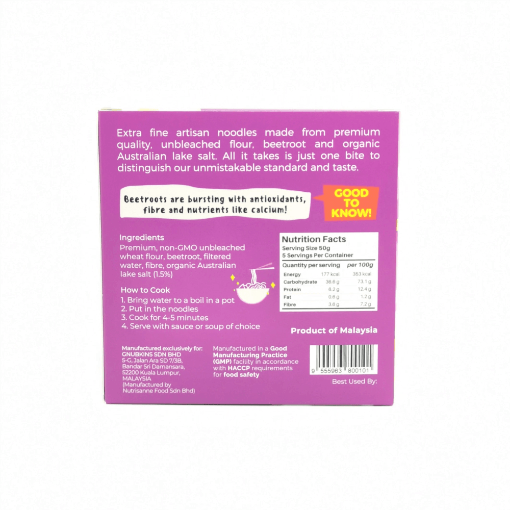 Little Baby Grains Bursting Beetroot Ramen for Kids-Bebehaus