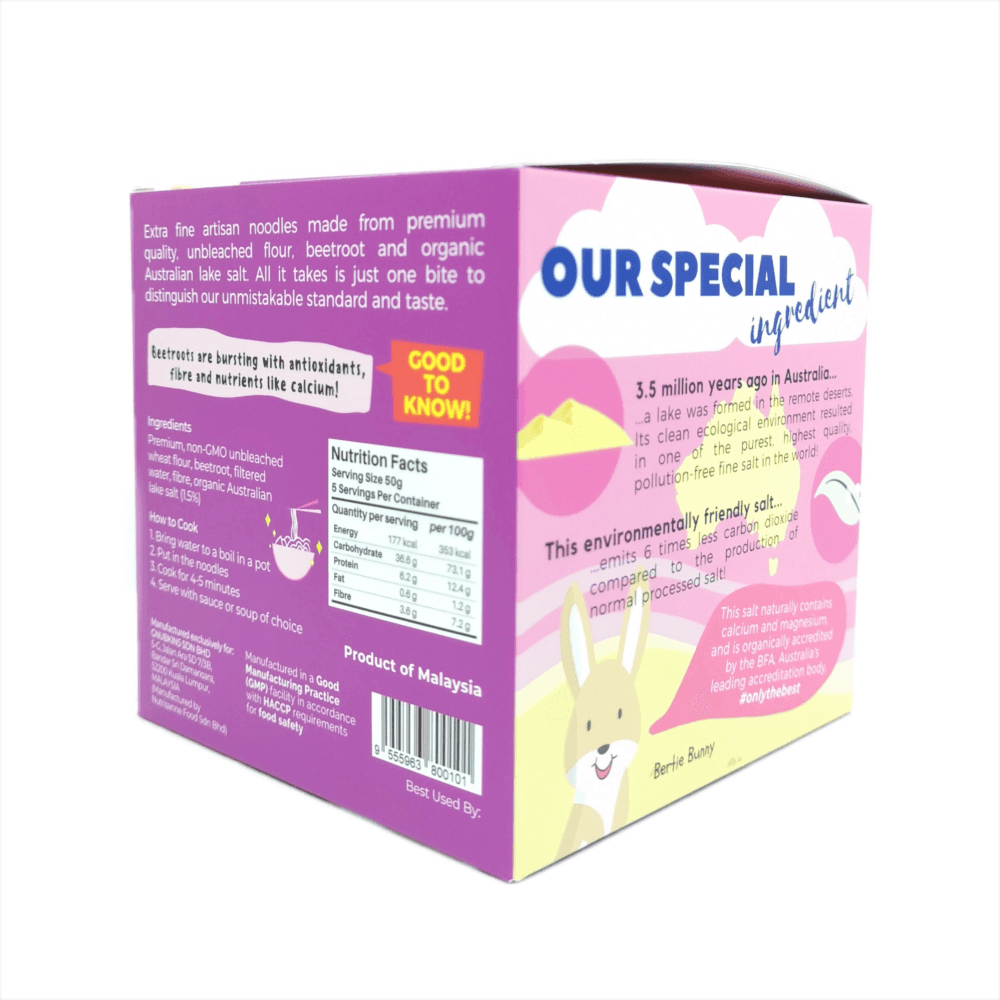 Little Baby Grains Bursting Beetroot Ramen for Kids-Bebehaus