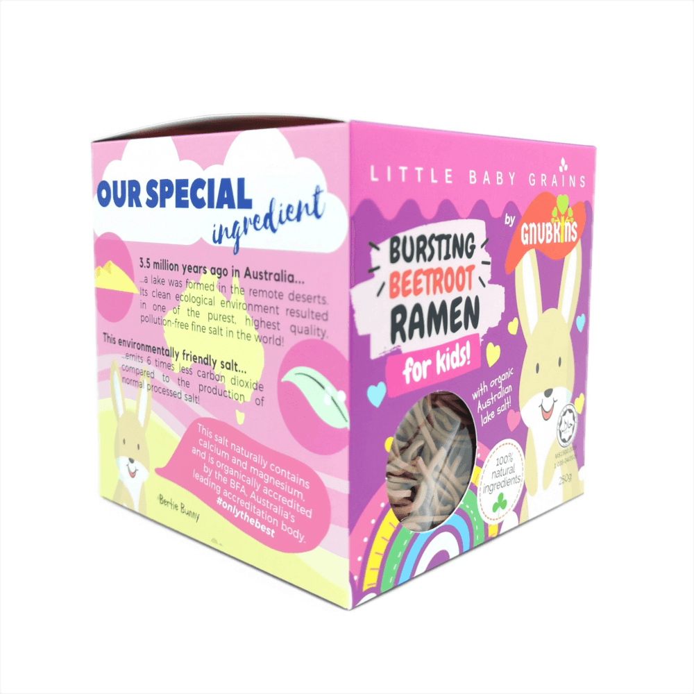 Little Baby Grains Bursting Beetroot Ramen for Kids-Bebehaus