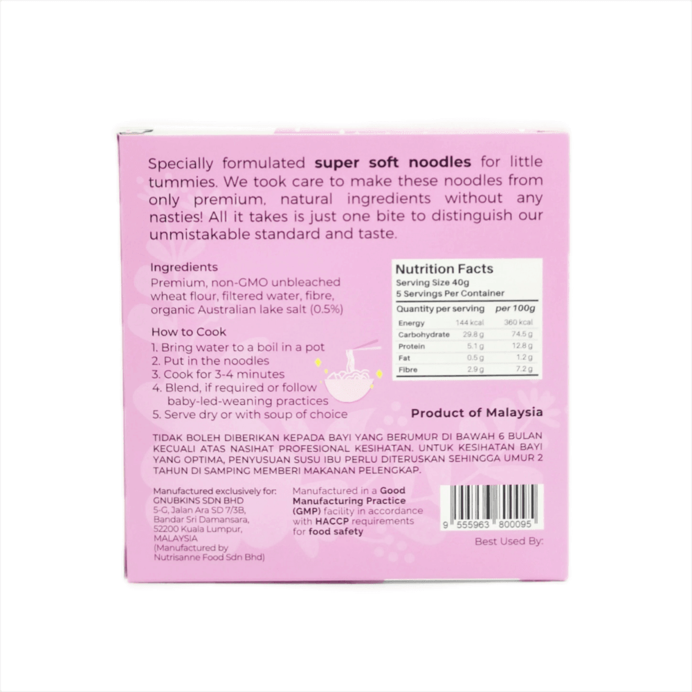 Little Baby Grains Silky Soft Baby Noodles (7+ Months)-Bebehaus