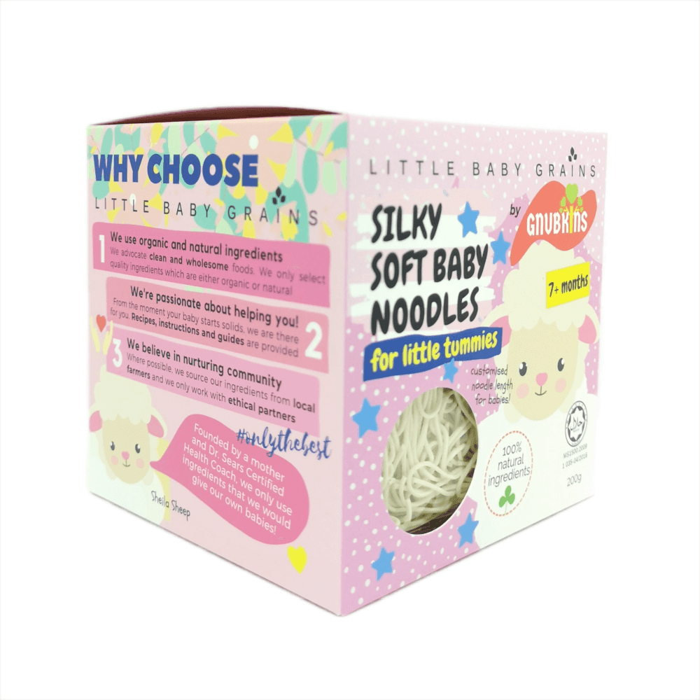 Little Baby Grains Silky Soft Baby Noodles (7+ Months)-Bebehaus