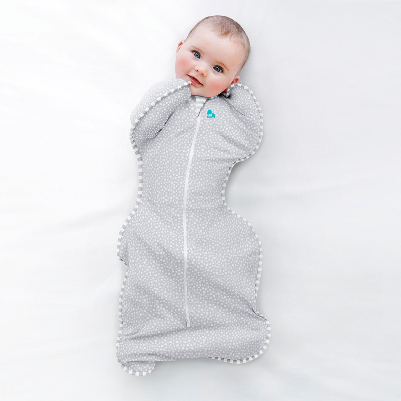 Love To Dream Swaddle Up Bamboo Grey Dots-Bebehaus