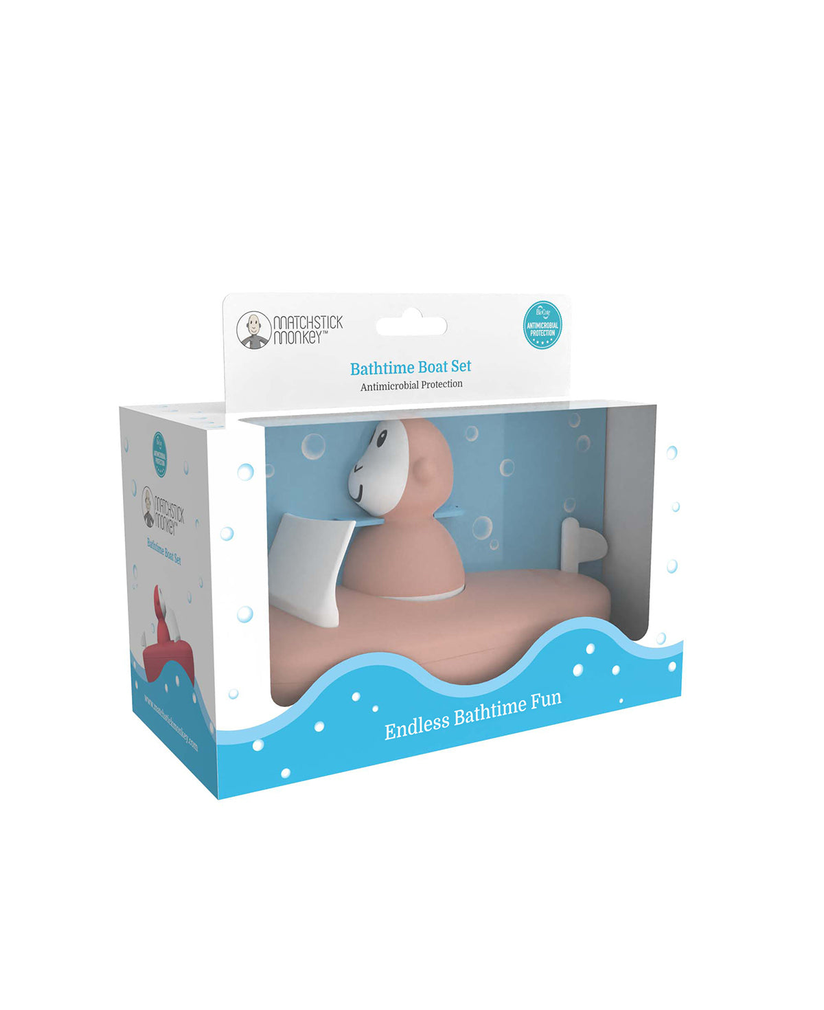 Matchstick Monkey Bathtime Boat Set-Bebehaus