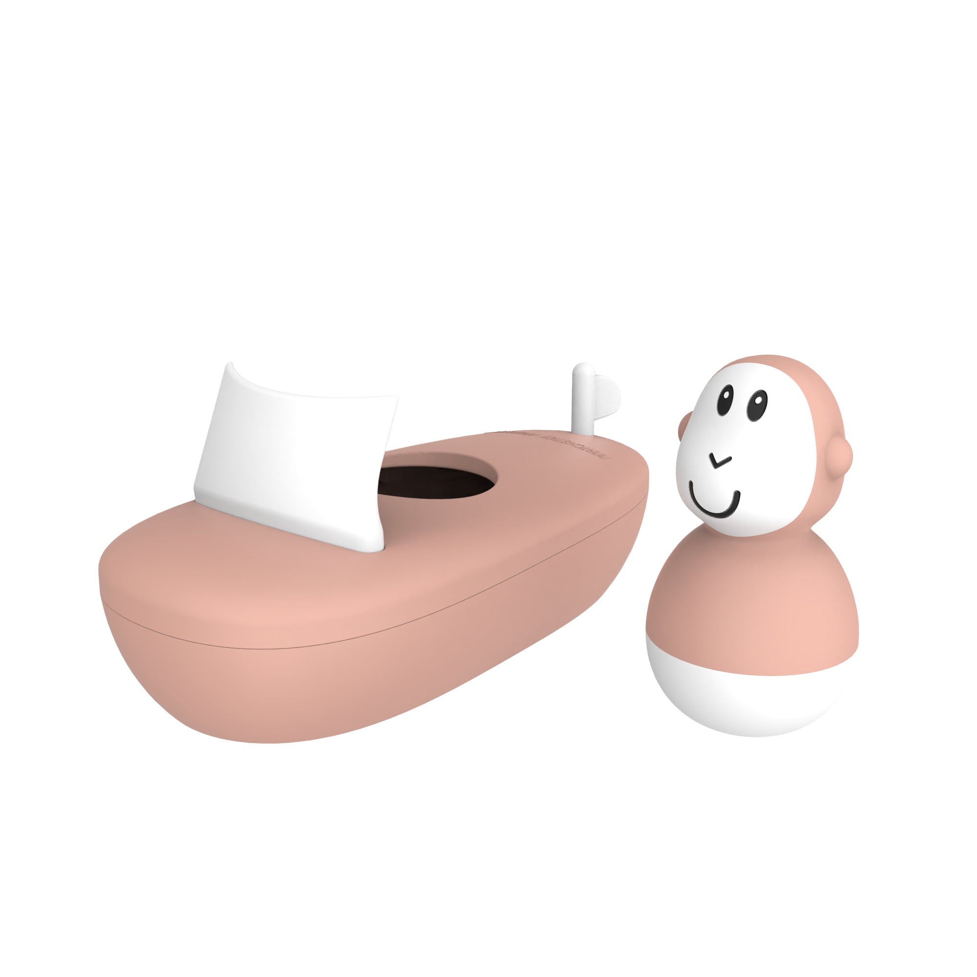 Matchstick Monkey Bathtime Boat Set-Bebehaus