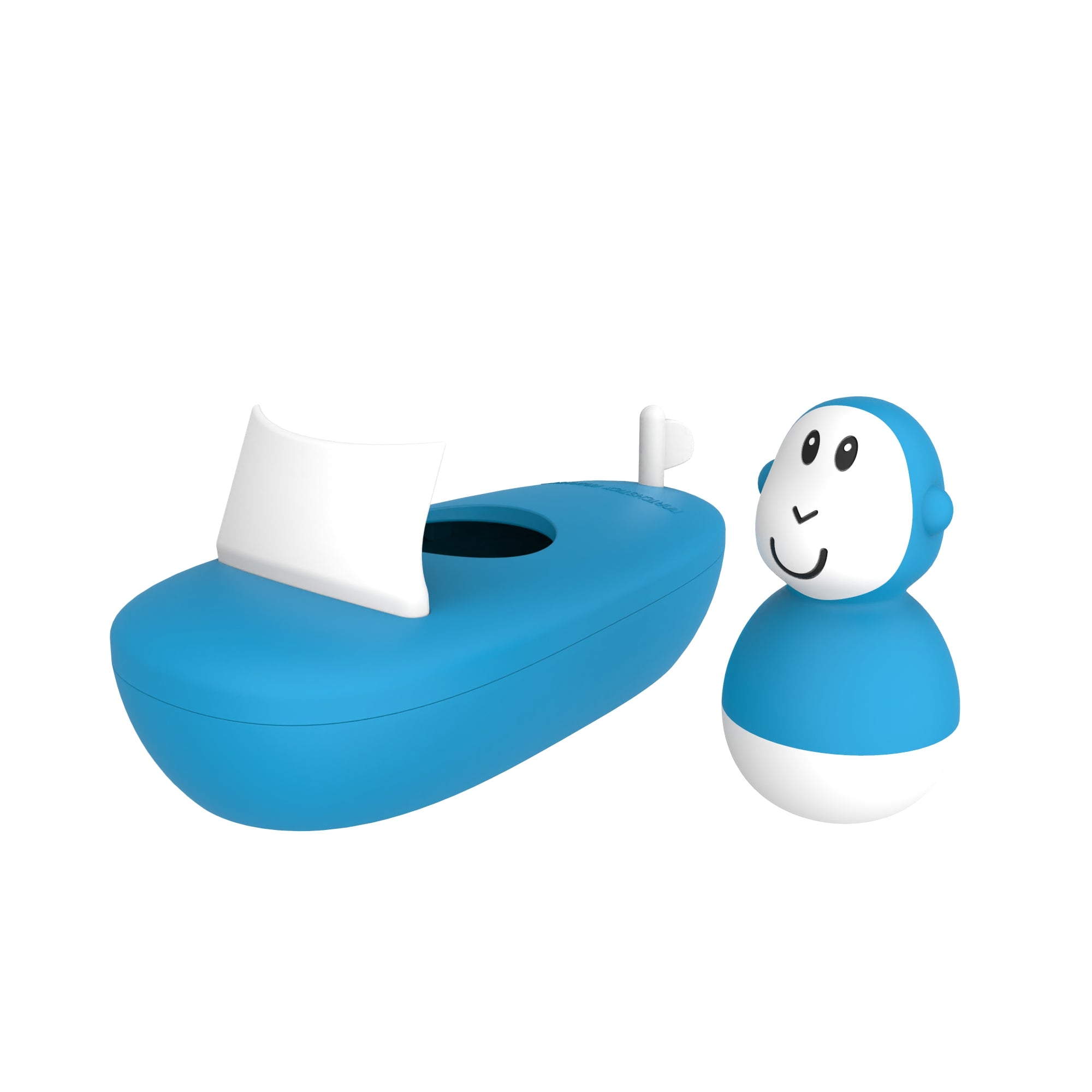 Matchstick Monkey Bathtime Boat Set-Bebehaus