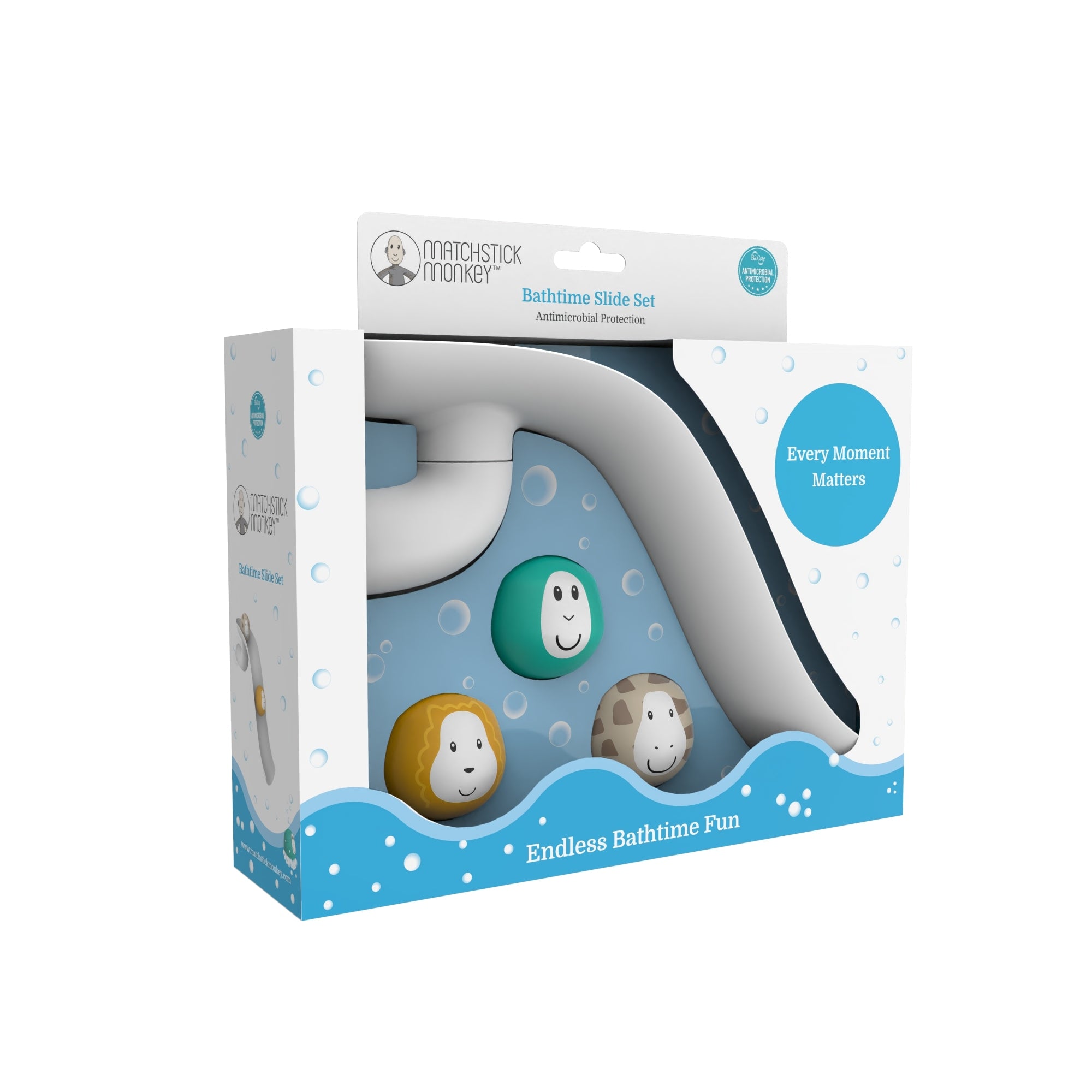 Matchstick Monkey Bathtime Slide Set-Bebehaus