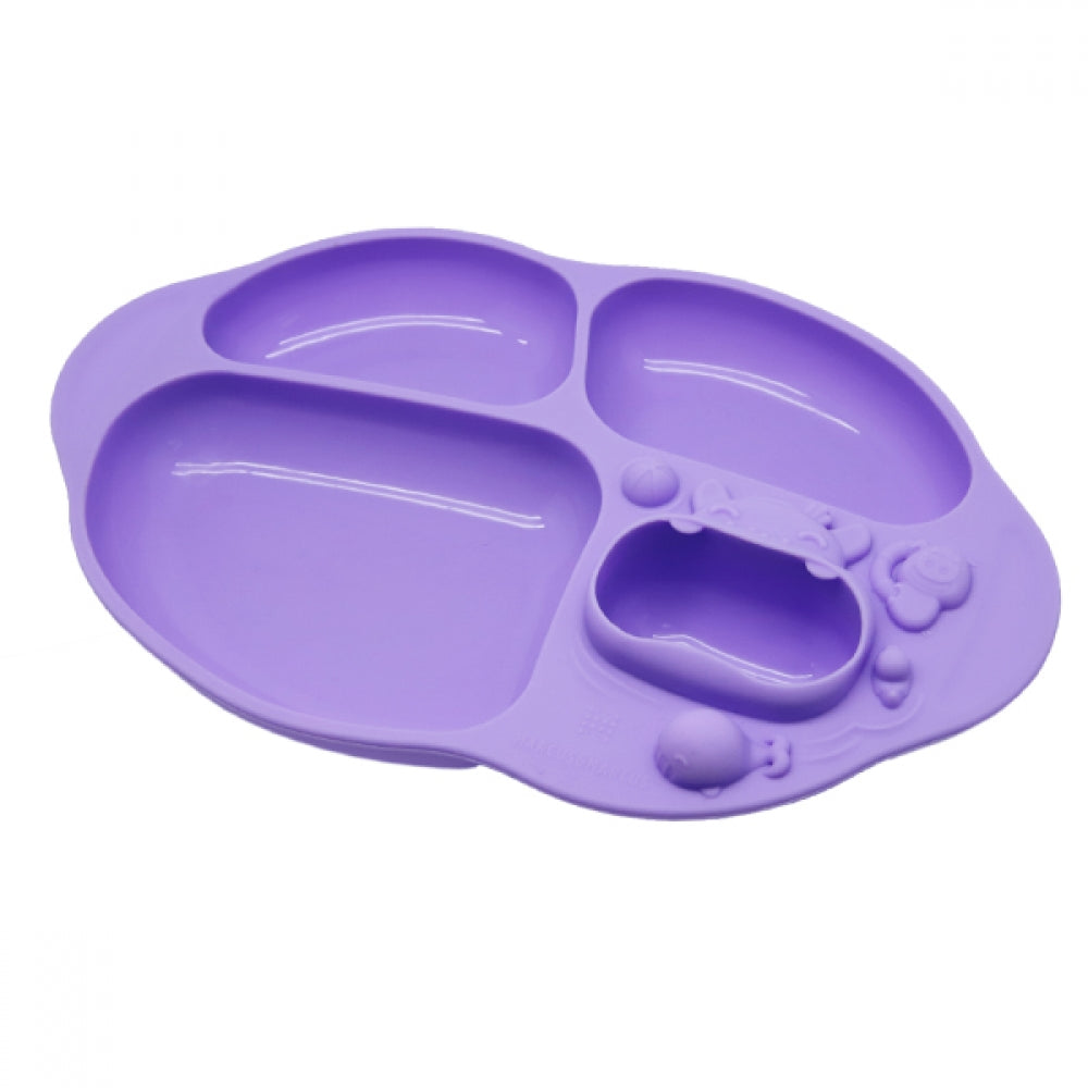 Marcus & Marcus Yummy Dip Suction Divided Plate-Bebehaus