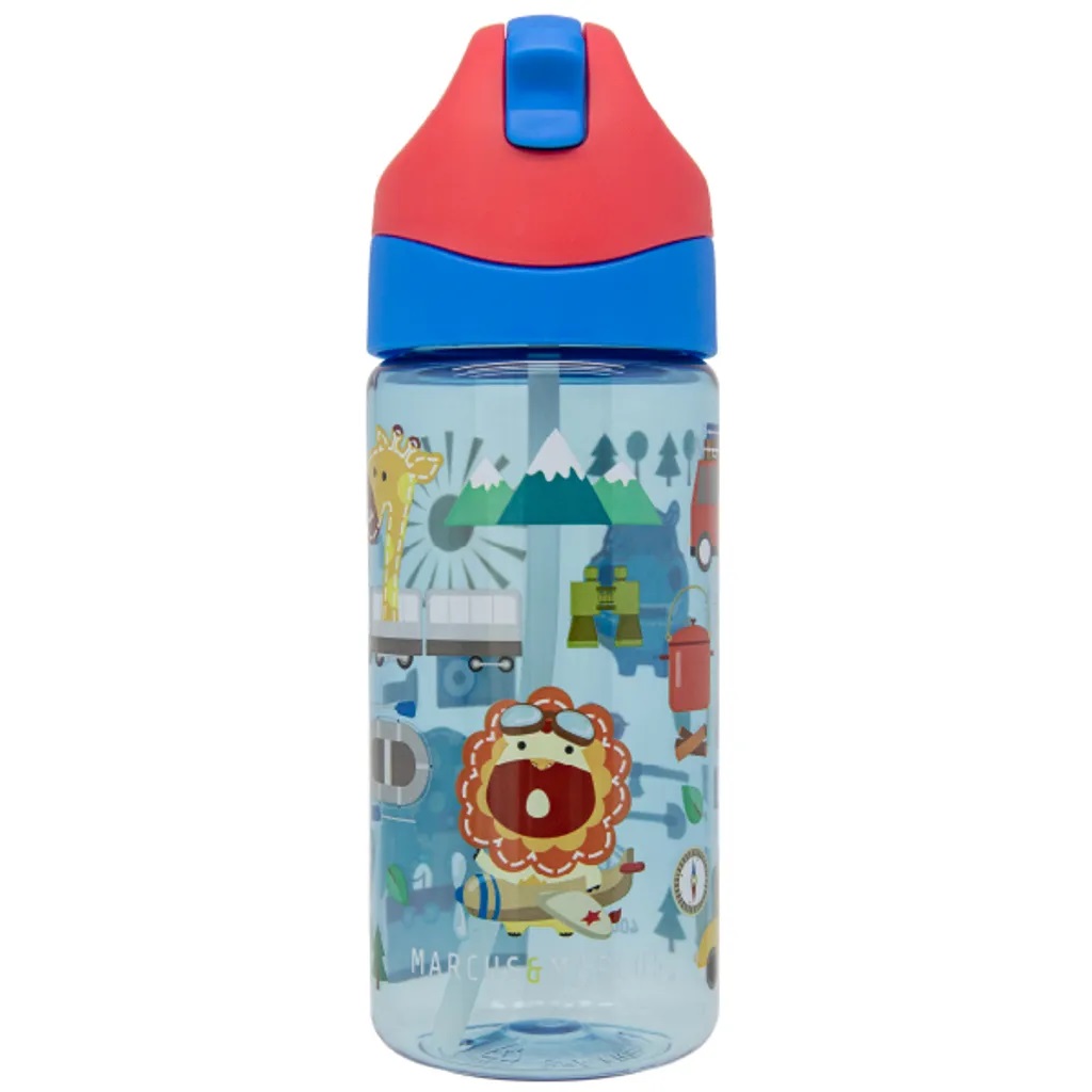 Marcus & Marcus Antibacterial Tritan Straw Bottle-Bebehaus