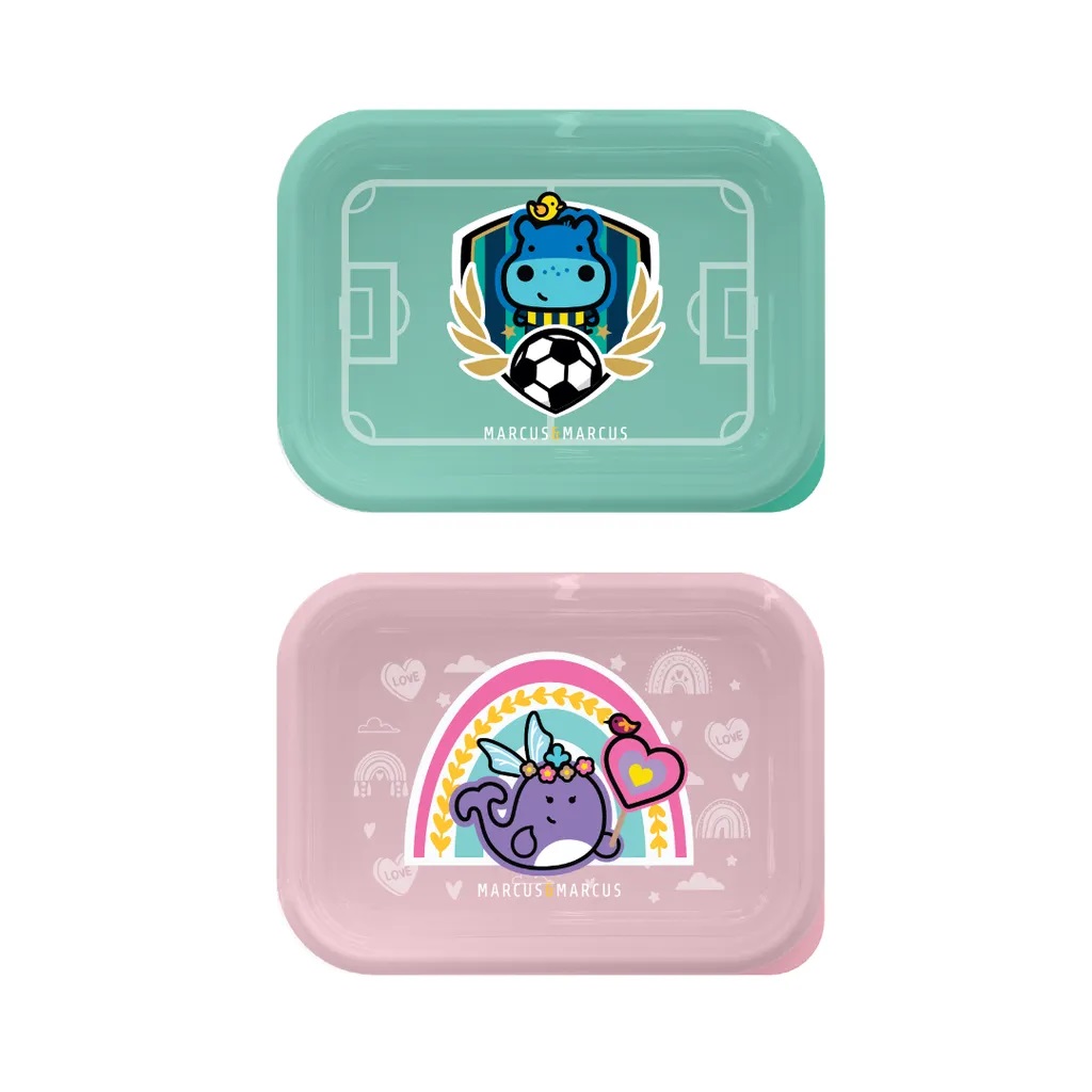 Marcus & Marcus 2-Tier Stainless Steel Lunch Box-Bebehaus