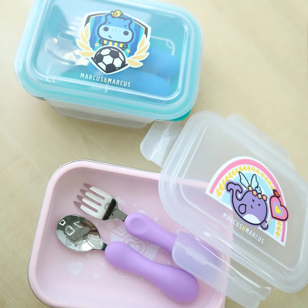 Marcus & Marcus 2-Tier Stainless Steel Lunch Box-Bebehaus