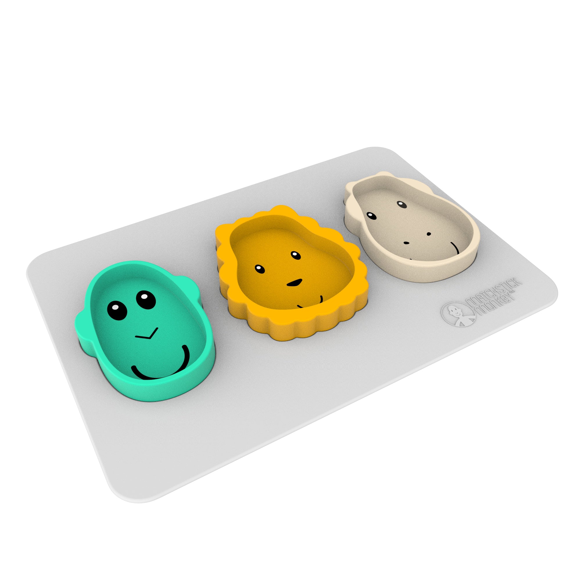 Matchstick Monkey Mealtime Animal Place Mat-Bebehaus