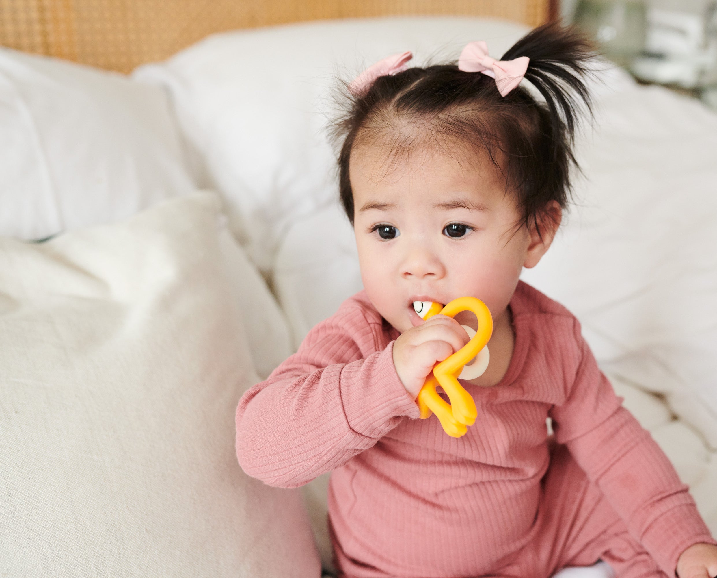 Matchstick Monkey Teething Toy With Tail-Bebehaus