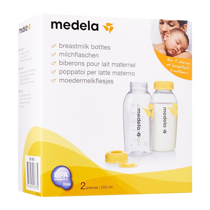 MEDELA Breast Milk Storage Bottles 250ml (2pcs)-Bebehaus
