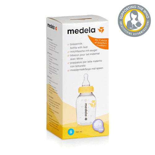MEDELA Breast Milk Bottle With Teat (150ml)-Bebehaus