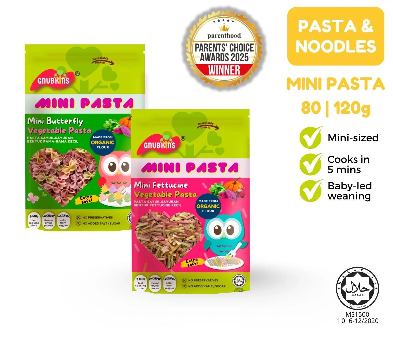 Gnubkins Mini Vegetable Pasta