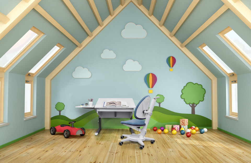 Moll Bandit Compact Ergonomic Study Table-Bebehaus