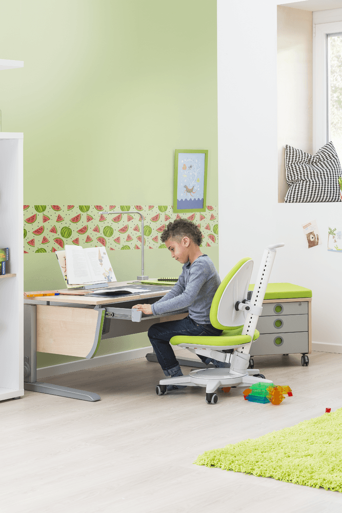 Moll Maximo Ergonomic Study Chair - White Frame-Bebehaus