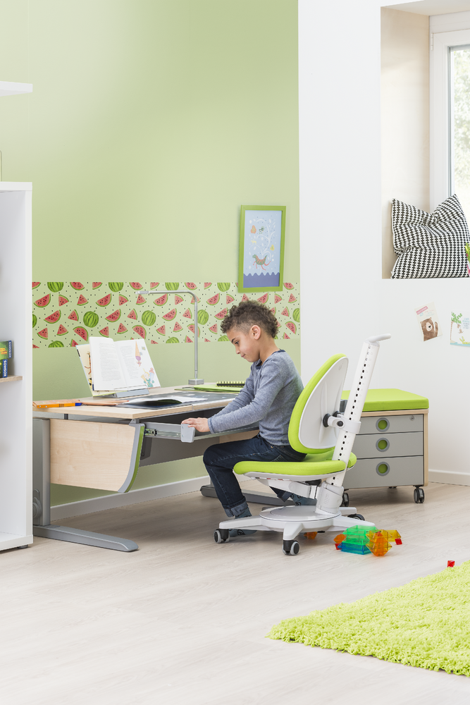 Moll Maximo Ergonomic Study Chair - Grey Frame-Bebehaus