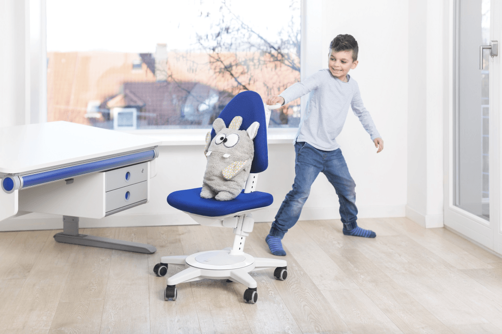 Moll Maximo Ergonomic Study Chair - White Frame-Bebehaus