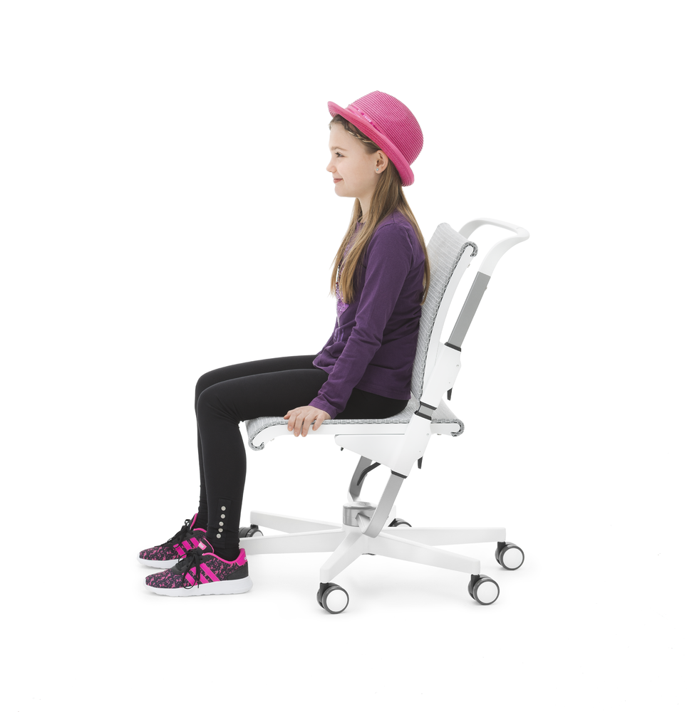 Moll Scooter Ergonomic Study Chair - Grey-Bebehaus