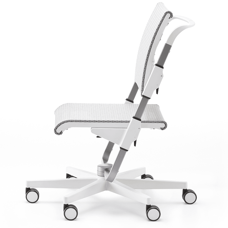 Moll Scooter Ergonomic Study Chair - White-Bebehaus