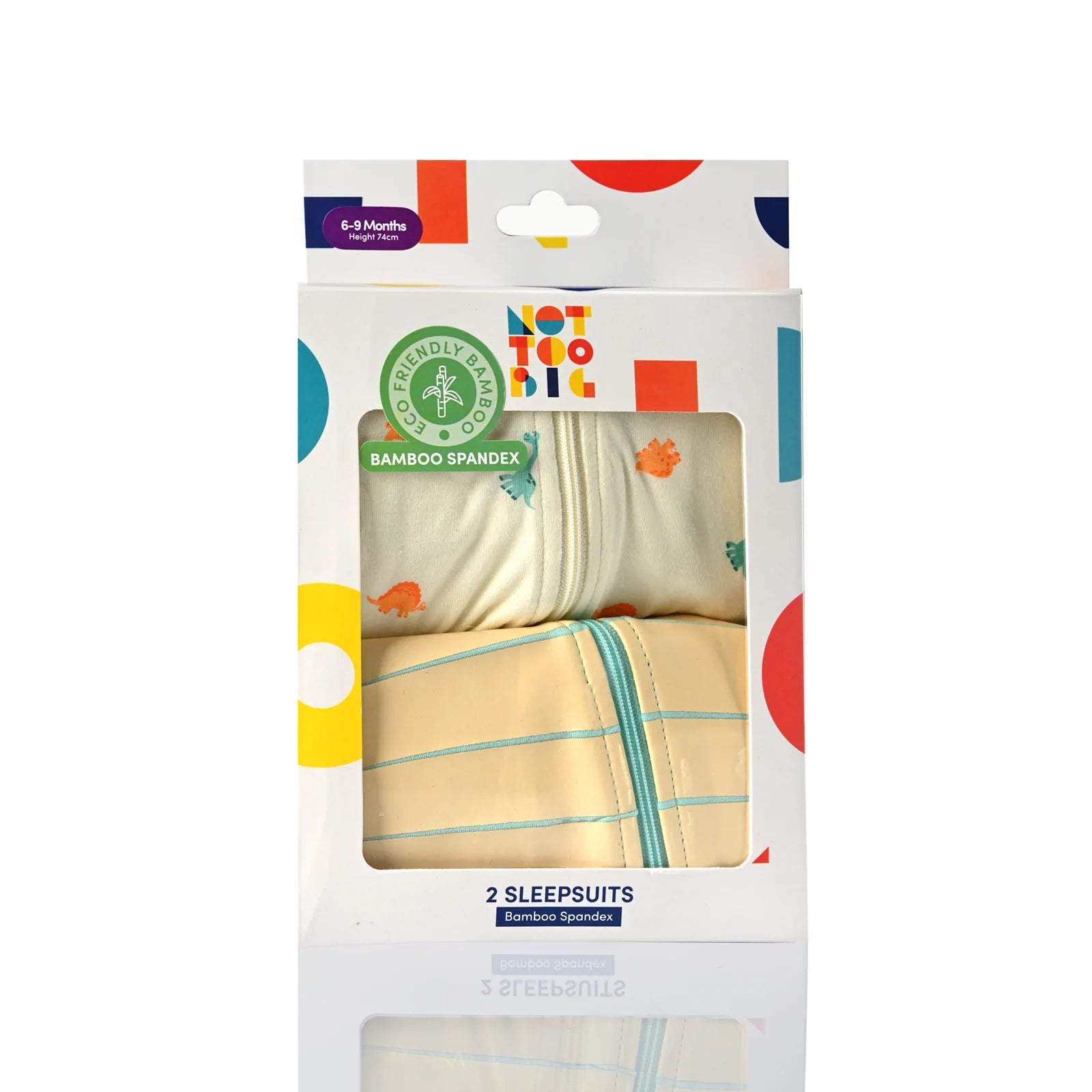 NOTTOOBIG Bamboo Spandex Sleepsuits - Dino-Bebehaus