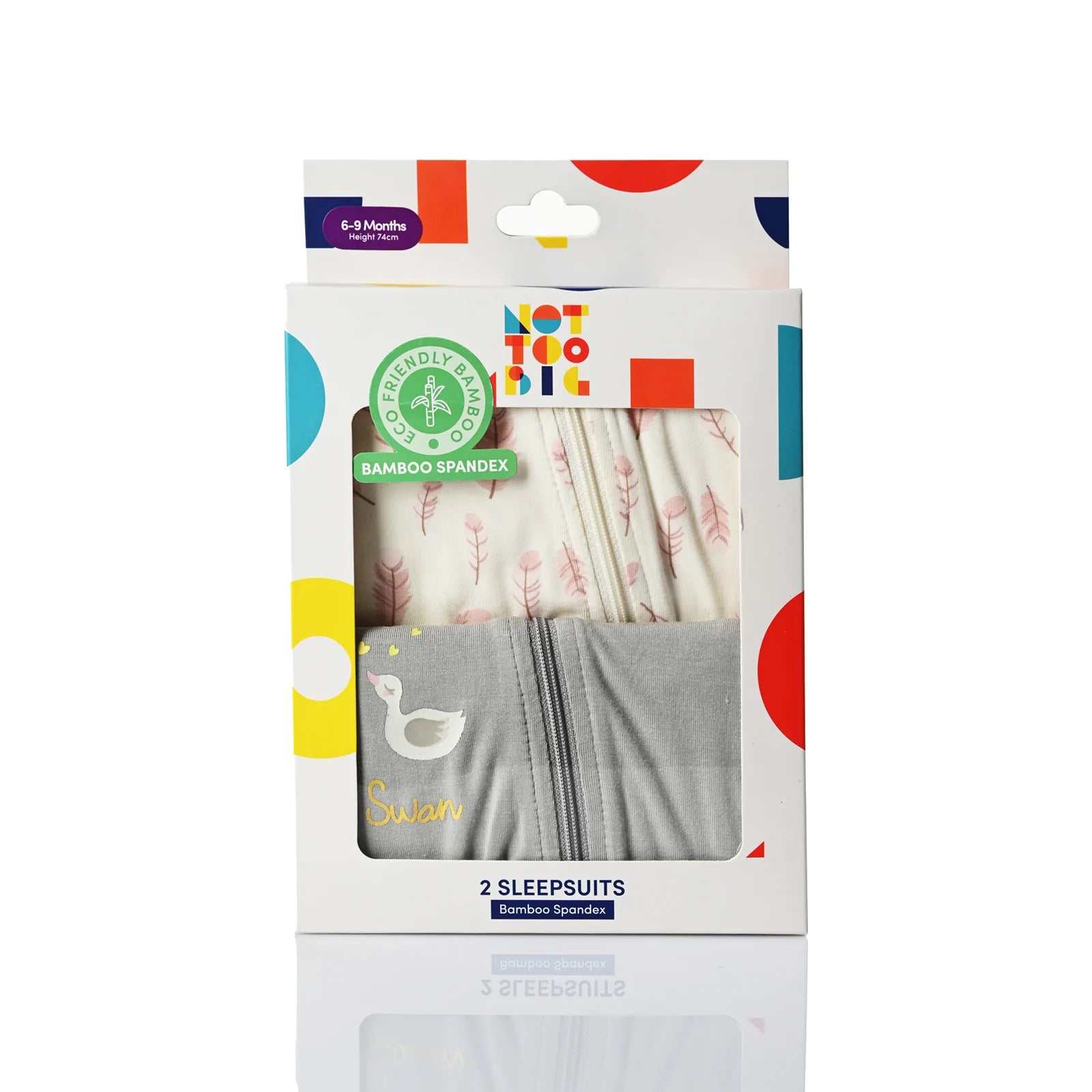 NOTTOOBIG Bamboo Spandex Sleepsuits - Swan-Bebehaus