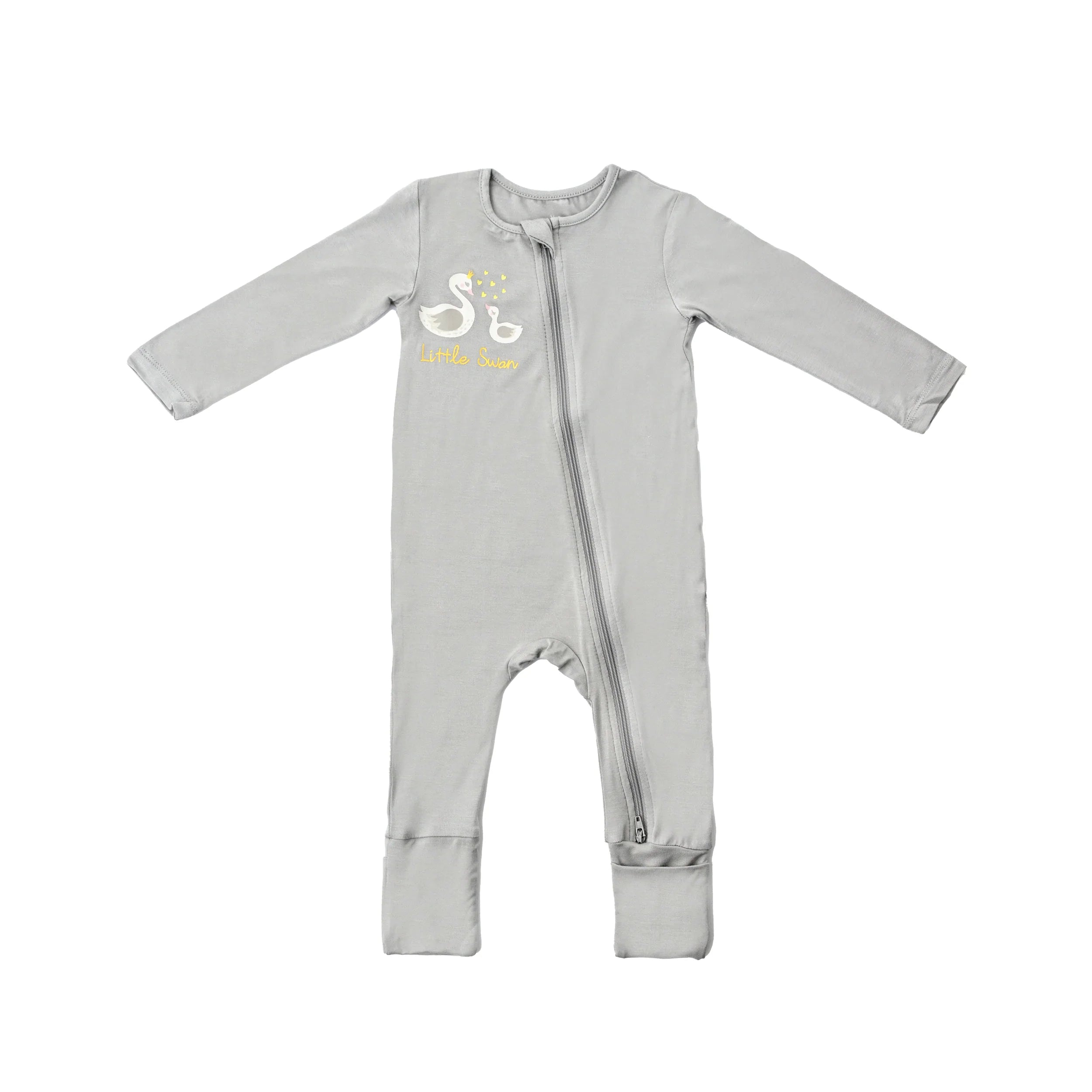 NOTTOOBIG Bamboo Spandex Sleepsuits - Swan-Bebehaus