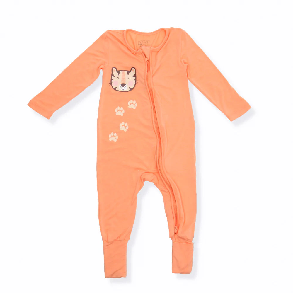 NOTTOOBIG Bamboo Spandex Sleepsuits - Tiger-Bebehaus