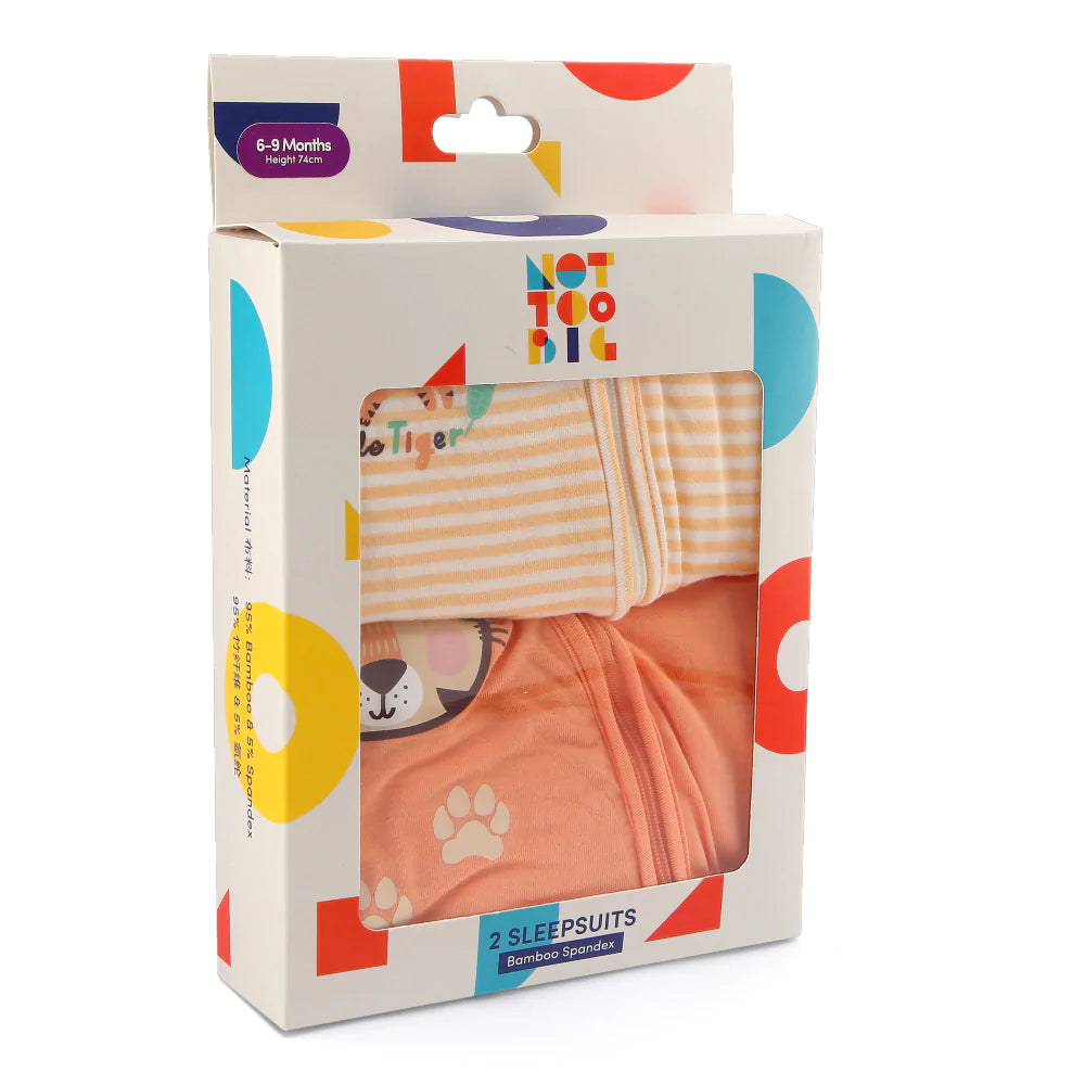 NOTTOOBIG Bamboo Spandex Sleepsuits - Tiger-Bebehaus