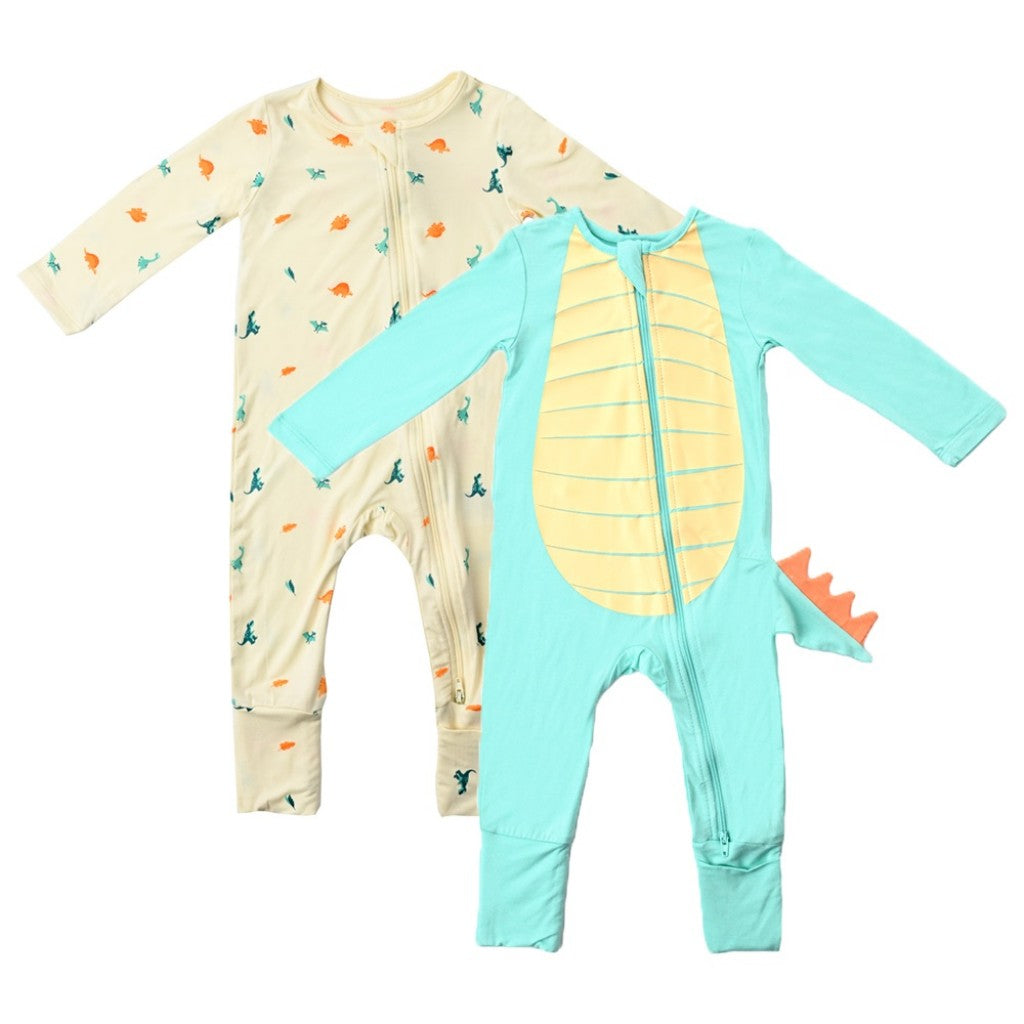 NOTTOOBIG Bamboo Spandex Sleepsuits - Dino-Bebehaus